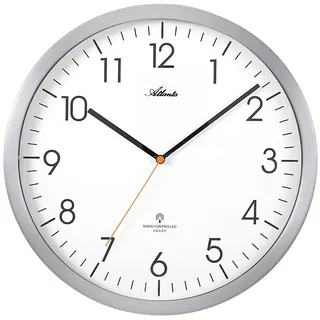 Atlanta Wanduhr, Funk, Ø 30,5 cm, 4382-4 - Orange