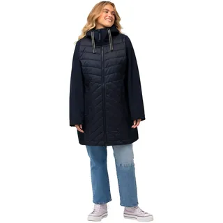 Ulla Popken, Damen, große Größen, GRS HYPRAR Softshelljacke mit Steppeinsatz, wasserabweisend