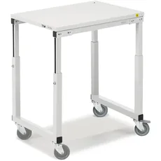 Treston Tischwagen SAP507 ESD höhenverstellbar für die Elektronikindustrie, 700 x 500 mm