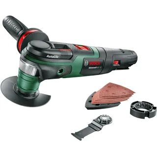 Bosch AdvancedMulti 18 ohne Akku + Schleifplatte/Sägeblatt/Zusatzhandgriff