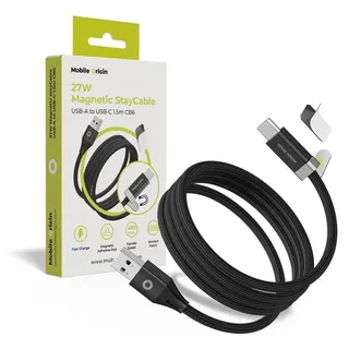 Mobile Origin MO-27WMS-CB6, 1,5 m, USB C, USB A, 0,48 Gbit/s, Schwarz - Schwarz
