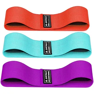 Amonax fitnessbänder für Frauen, wiederstandsbaender Set po trainingsgerät, Resistance Band Kniebeugenübungen, Exercise Band abnehmen geräte für zuhause, sportgeräte Fitness zuhause