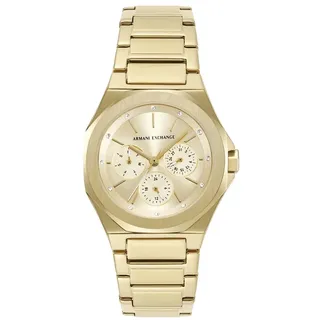 Armani Exchange Damen 36MM Goldfarbene Edelstahluhr, AX4624