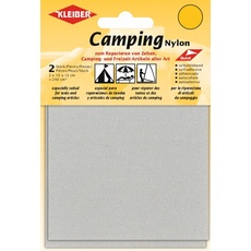 Bild von Camping Nylon Flicken für Zelte selbstklebend hellgrau (480-08)