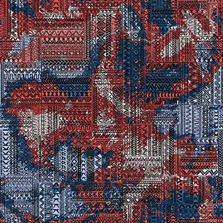 Homemania Teppich, Bedruckt, Trend Patchwork, 3 Zusammenfassungen, rutschfest, für Wohnzimmer, Schlafzimmer, Mehrfarbig aus Polyester, Baumwolle, 100 x 200 cm