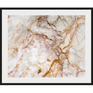 Bild QUEENCE "Christopher", gold (farbe rahmen: schwarz, farbe bild(er): goldfarben), B:50cm H:40cm, Acrylglas, Holz, Papier, Bilder, Bild, HD Premium Poster-Druck inkl. Holzrahmen