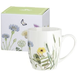 Gilde Tasse Wild Flowers - Wilde Blumewiese Shabby Landhaus 1 Stück Porzellan