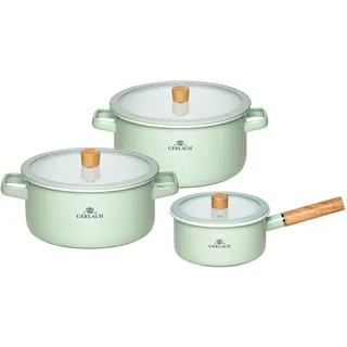 gerlach 1760 Topf-Set 2-tlg. 3 L Topf + 5 L Topf + 2 L Kasserolle
