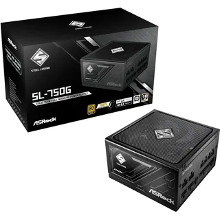 ASRock Steel Legend 750W 80 Plus Gold Modulares Netzteil - Black