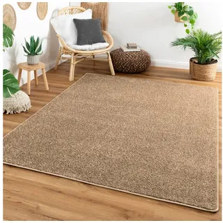 Steffensmeier Kurzflor Teppich Cambridge, Wohnzimmer, Schlafzimmer, in Sand, Größe: 200x300 cm