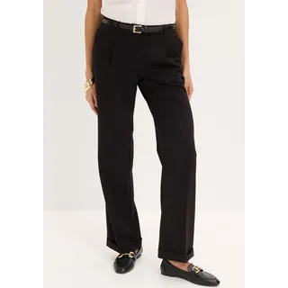 bonprix Marlenehose Marlenehose Schwarz 54