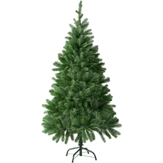 Tectake Weihnachtsbaum 140 cm und 470 Spitzen und Spritzguss-Nadeln grün