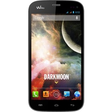 Wiko Darkmoon 11,9 cm (4,7 Zoll) Smartphone (IPS HD-Touchscreen mit Gorilla Glas, Quad-Core, 1,3GHz, Dual-SIM, 8 Megapixel Kamera, 4GB interner Speicher, 1GB RAM, Android 4.2) schwarz