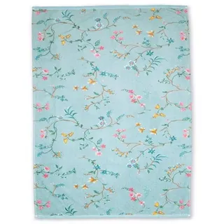 Pip Studio Les Fleurs Duschtuch 70 x 140 cm blau