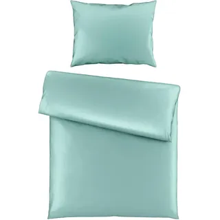 Novel Bettwäsche , Salbeigrün , Textil , Uni , 150x210 cm , pflegeleicht, atmungsaktiv, schadstoffgeprüft , Heimtextilien, Bettwäsche & Leintücher, Bettwäsche, Satin-Bettwäsche
