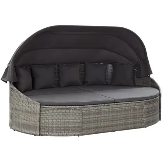vidaXL Outdoor-Loungebett 145 x 230 x 110 cm Grau