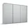 Schwebetürenschrank OTELI 278 x 233 x 68 cm Grau