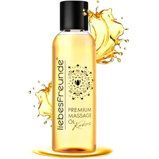 Liebesfreunde® Erotik Massageöl Kokos zur Entspannung - Erotisches Massage Öl für Körper & Seele, 150 ml