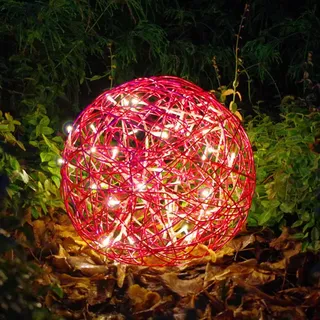 LED-3D-Kugel 'Galax Fun', Fuchsia, Alu, 30 cm