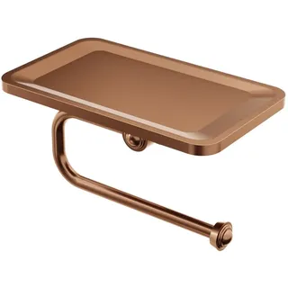 Steinberg Serie 550 Papierrollenhalter, ohne Deckel, mit Ablage, 5502820BC, Farbe: Brushed Copper