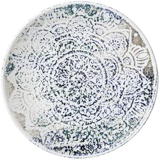 Ritzenhoff Breker Dessertteller , Blau, Grün, Beige , Keramik , rund , Geschirr, Teller, Frühstücksteller & Dessertteller