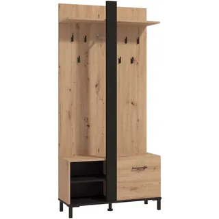 INOSIGN Capitello Dielenschrank 90 x 33 x 191 cm braun