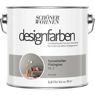 Designfarben 2,5 l dynamisches platingrau