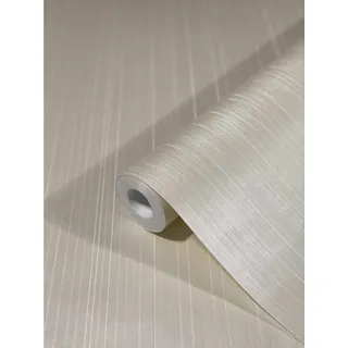Glööckler Vliestapete Imperial Uni Streifen Beige
