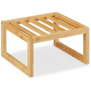 Relaxdays Küchenregal Arbeitsplatte 14 x 24,5 x 24,5 cm Hellbraun