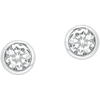 Amor Ohrstecker 9062133 weiß Silber rhodiniert mit Zirkonia