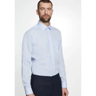 seidensticker Businesshemd »Schwarze Rose« Regular 1/1 Kentkragen Gestreift, blau