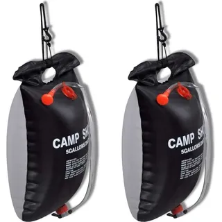 Campingdusche 2 Stk. Solar 20 L - Schwarz