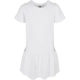 URBAN CLASSICS Girls Valance Tee Dress, - Weiß - 122/128