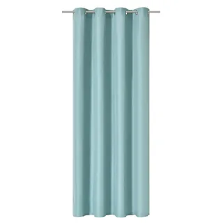 Elbersdrucke Ösenschal Lino 13 Mint Blickdicht 255 x 140 cm Vorhang für Wohnzimmer Schlafzimmer Küche Flur Kinderzimmer