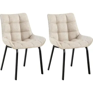 2er Set Esszimmerstuhl Saranda, Farbe:türkis, Grundmaterial:Stoff - Türkis