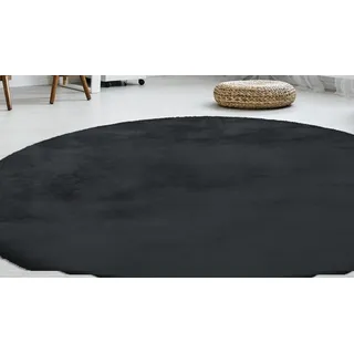 Arte Espina »Rabbit 100« rund 45 mm Höhe Kunstfell, Kaninchenfell-Haptik, supersoft, Hochflorteppich,