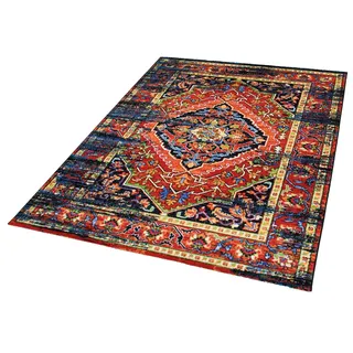 Teppich SANAT "Vintage 1614" Gr. 6, bunt, B:200cm H:13mm L:290cm, Kunstfaser, Teppiche, Teppich, Wohnzimmer, Kurzflor, Vintage Look, Retro