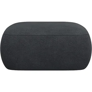 Pouf FLEXLUX "Torino, rund, bodennah, Sitzhocker, Polsterhocker", grau (anthrazit grau), B:91cm H:46cm T:91cm, Poufs, Pouf, Modernes, organisches Hocker-Design, Kaltschaum, Wellenunterfederung