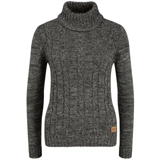 Rollkragenpullover OXMO "Rollkragenpullover OXPhilipa", Damen, Gr. L, schwarz, Obermaterial: 100% Baumwolle CO., Pullover Rollkragenpullover