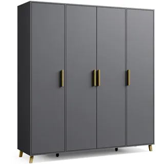 Rauch Kleiderschrank Schrank Garderobe Wäscheschrank Shinjo in 3 verschiedenen Ausstattungen BASIC/CLASSIC/PREMIUM, Griffe und Füße aus Massivholz, viel Stauraum MADE IN GERMANY