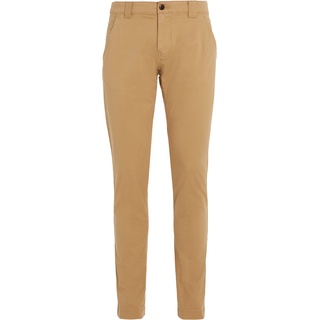 Tommy Jeans TJM SCANTON CHINO PANT mit Markenlabel, Gr. 32 Länge 34, beige Herren RBL Khaki, 32/34