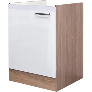 Flex-Well Unterschrank Spülenunterschrank Valero 50 x 57 x 82 cm Weiß