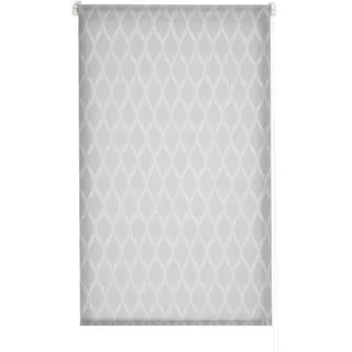 Estoralis | Davos| Modernes Design-Rollo | ohne Werkzeug Lichtdurchlässig Stoff | Davos | Grau | 90 x 150 cm (Breite/Höhe) Stoffgröße 87 x 150 cm | Rollos für Fenster und Türen