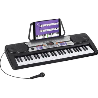 McGrey Kinder-Keyboard inkl. Mikrofon 54 Tasten schwarz