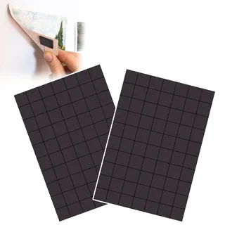 Magnetplättchen Selbstklebend, Magnete zum Kleben, Magnet Klebepads Stark, 140 Stück Magnet Klebeplättchen, für leichte Gegenstände, Flexible Mini Magnete Flach, Ideal nutzbar für Schule & Büro