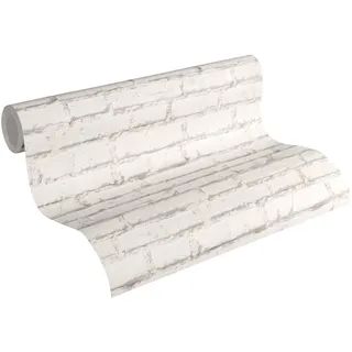 ascreation A.S. Création Vliestapete Best of Wood`n Stone 2nd Edition Tapete in Stein Altweiß FSC®