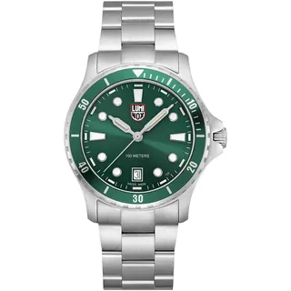 Luminox Sport Timer 0940 Herren Uhr – 40 mm Sportuhr mit Schweizer Quarzwerk, Edelstahlarmband, Saphirglas, Leuchtzeigern & 100 m Wasserdicht, XS.0957