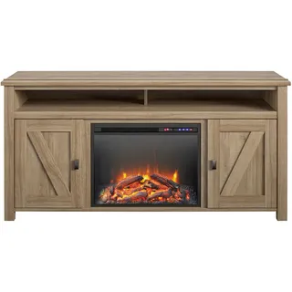 Mid.you Lowboard , Eichefarben , Metall , Holzoptik , 151x75x40 cm , stehend , Wohnzimmer, TV Möbel, Lowboards, Lowboards stehend