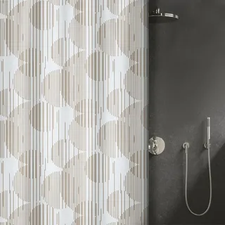 Spirella Elements Duschvorhang Raio 200 cm x 120 cm Beige