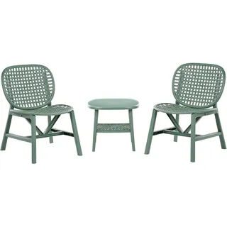 Beliani Bistro-Set 2-tlg. Grün